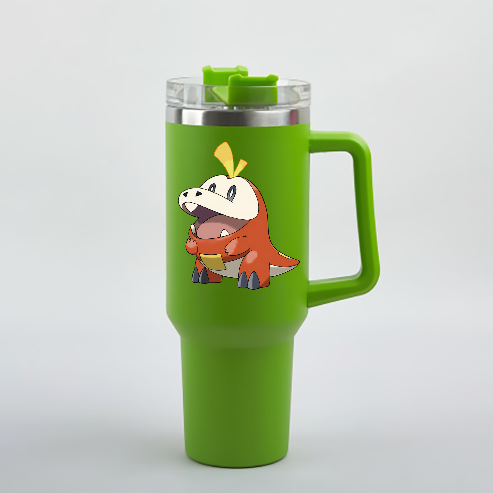 （画像用） ポケットモンスター Pokémon 1200mL車用タンブラー - クリスタルステッカー（プラスチックストロー付き）